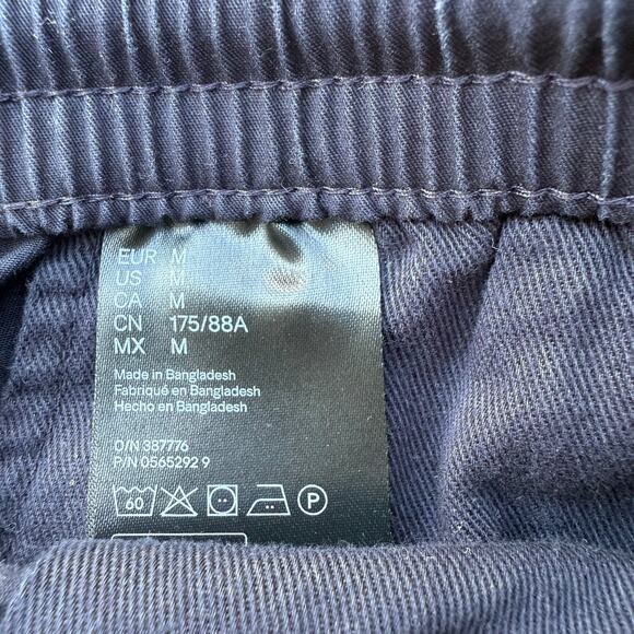 H&M L.O.G.G. Men’s Black Casual Drawstring Shorts - M - Picture 5 of 7